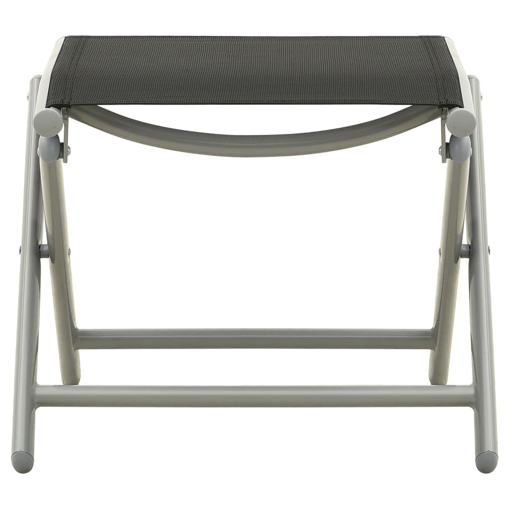 3-Tlg. Garten-Lounge-Set Textilene Und Aluminium N