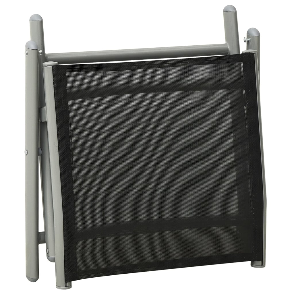 3-Tlg. Garten-Lounge-Set Textilene Und Aluminium N