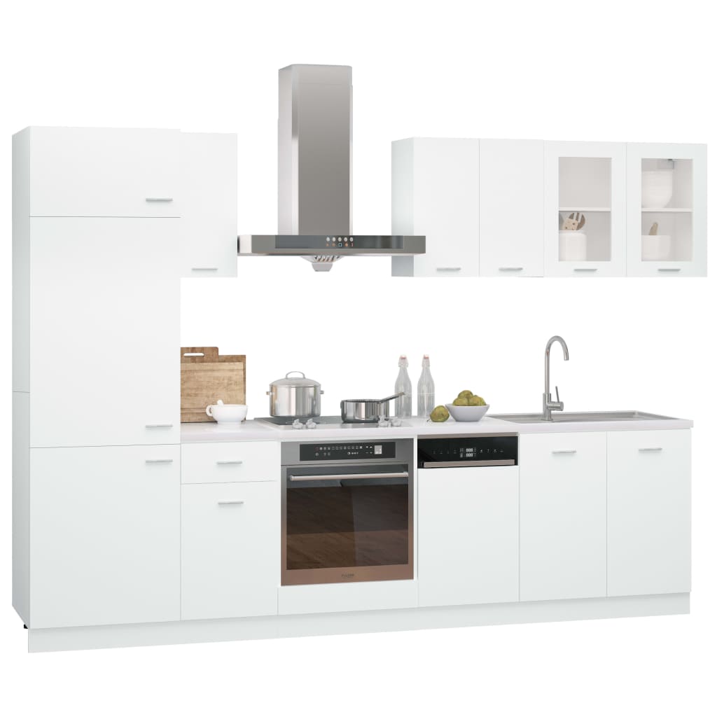 8-Tlg. Küchenzeile Lyon Holzwerkstoff