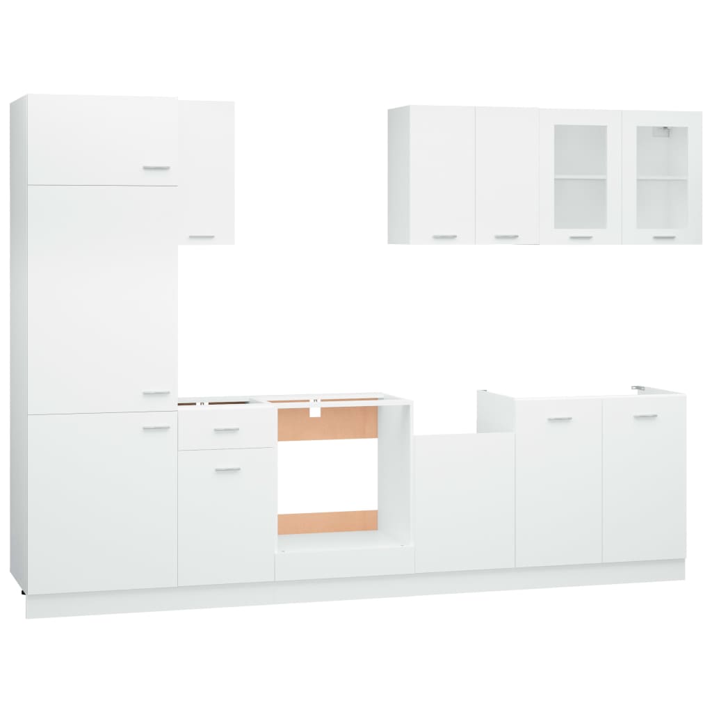 8-Tlg. Küchenzeile Lyon Holzwerkstoff