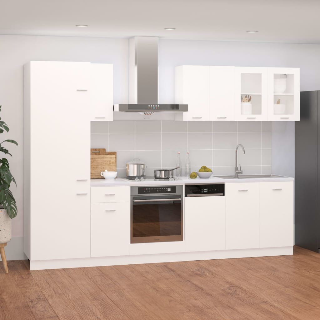 8-Tlg. Küchenzeile Lyon Holzwerkstoff