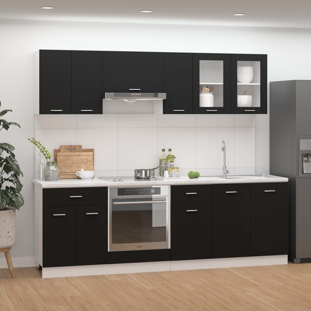 8-Tlg. Küchenzeile Lyon Holzwerkstoff