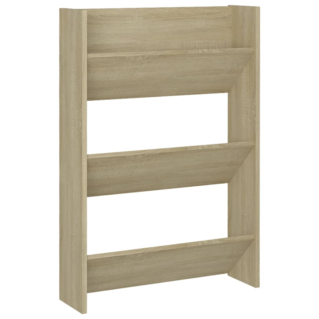 Wand-Schuhschrank Sonoma-Eiche 60X18X Holzwerkstoff Sonoma Eiche