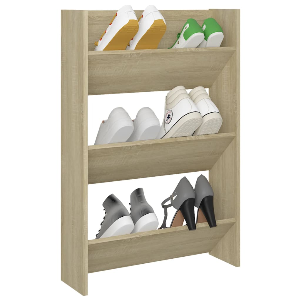 Wand-Schuhschrank Sonoma-Eiche 60X18X Holzwerkstoff Sonoma Eiche