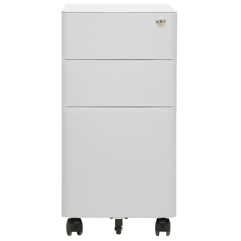 Aktenschrank Mit Rollen 30X45X59 Cm Stahl