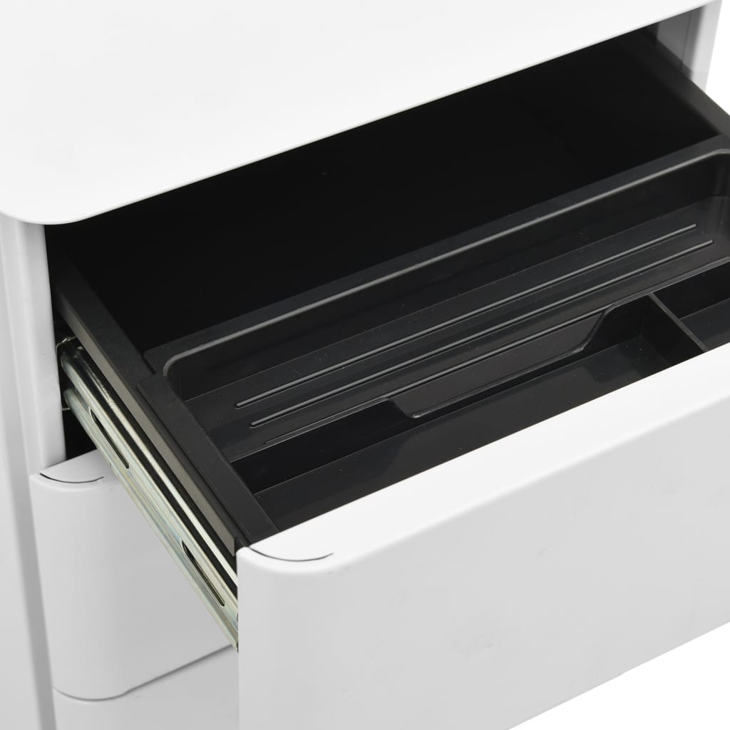 Aktenschrank Mit Rollen 30X45X59 Cm Stahl