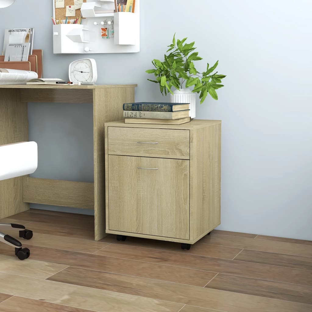 Rollcontainer Artisan-Eiche 45X38X54 Cm Holzwerkstoff