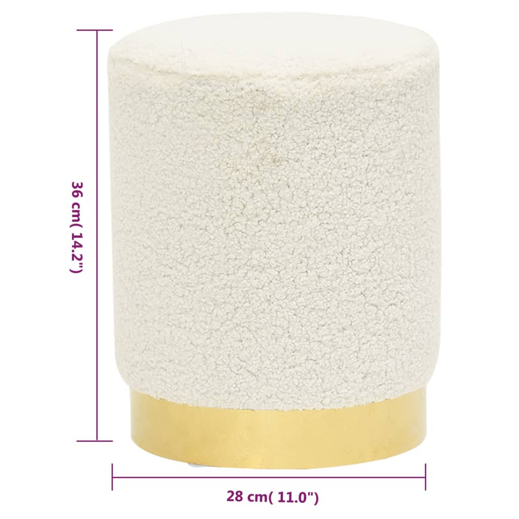 Runder Hocker Vlies 28 X 36 Cm