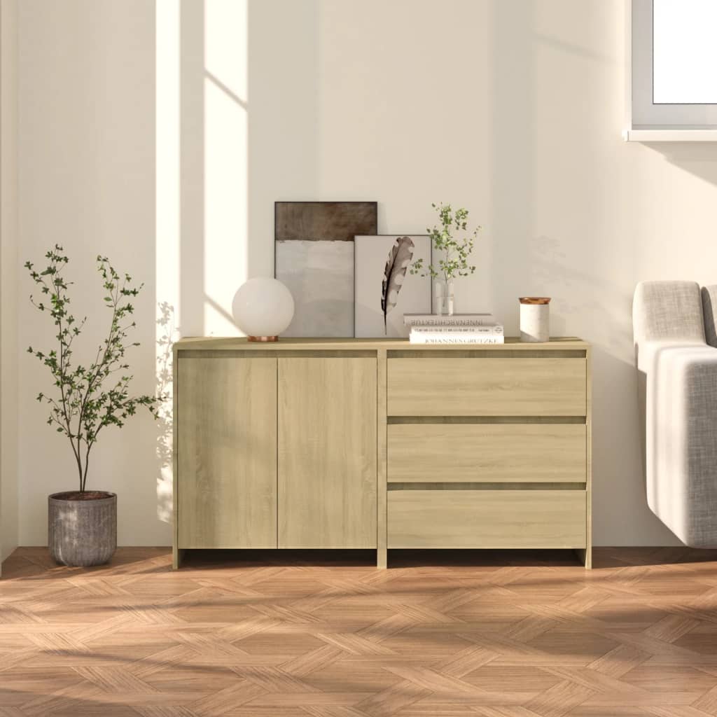 2-Tlg. Sideboard Artisan-Eiche Holzwerkstoff