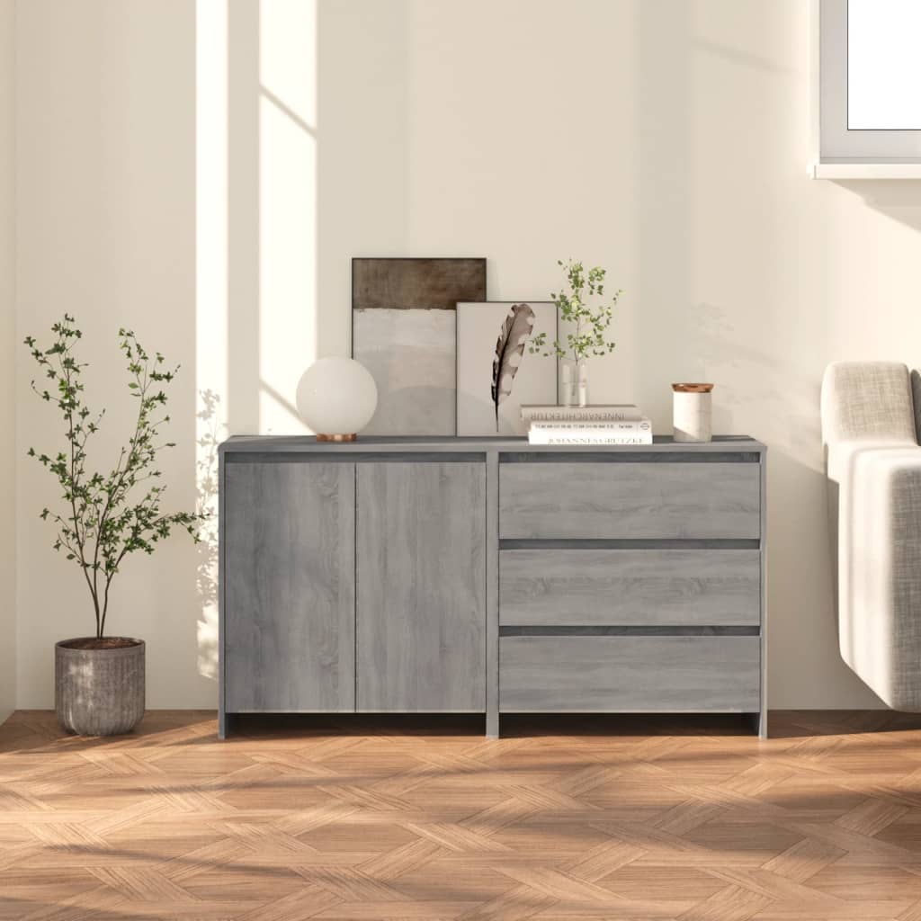 2-Tlg. Sideboard Artisan-Eiche Holzwerkstoff