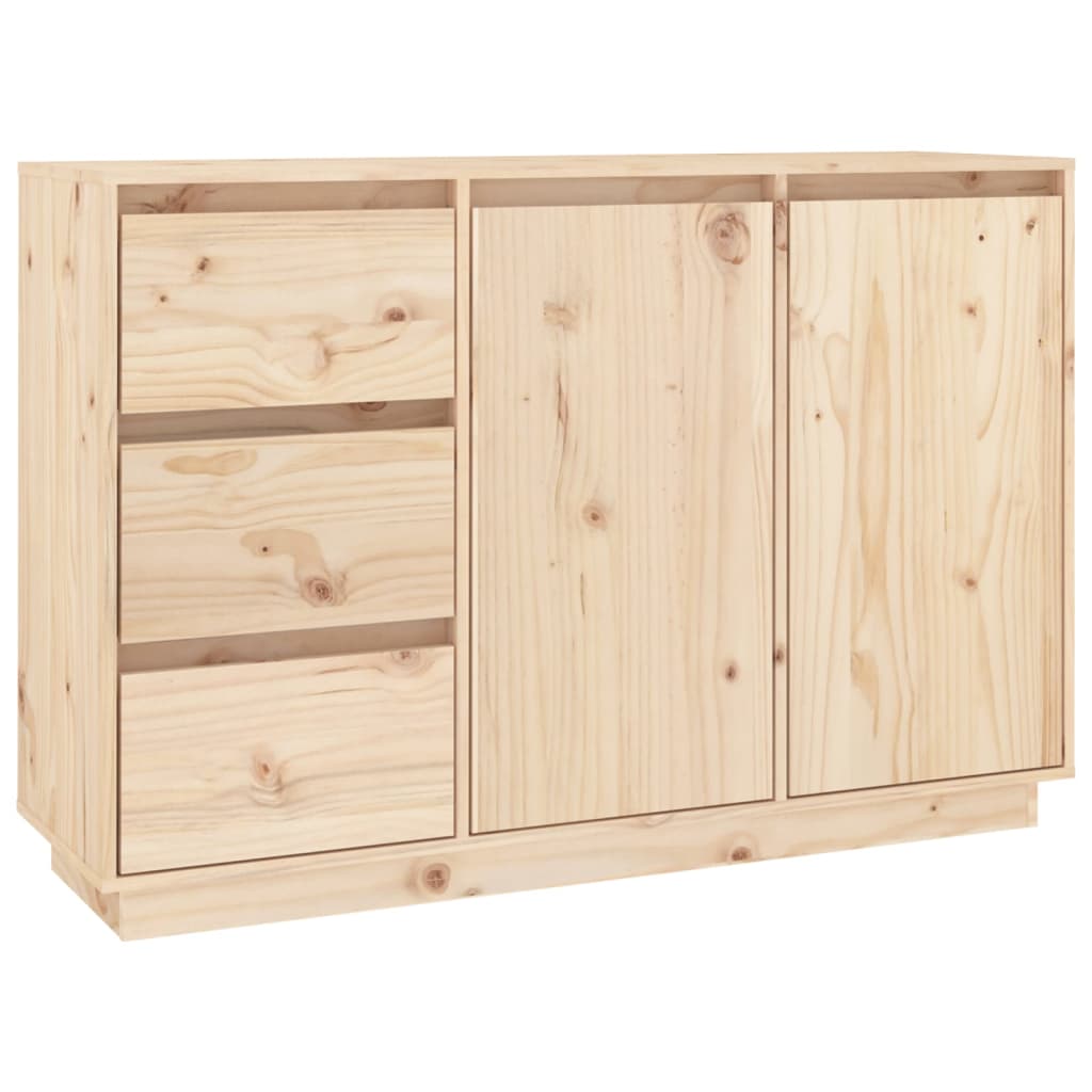 Sideboard 111X34X75 Cm Massivholz Kiefer