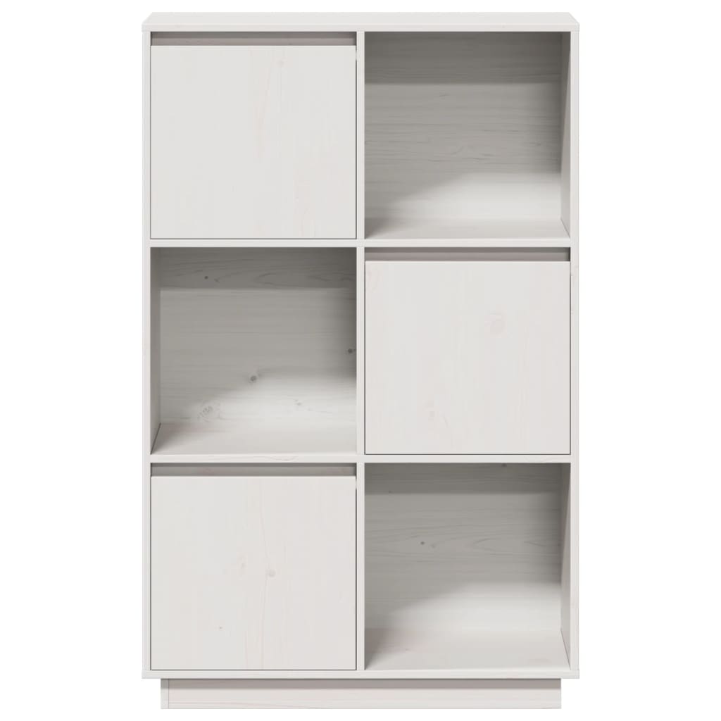Highboard 74X35X117 Cm Massivholz Kiefer