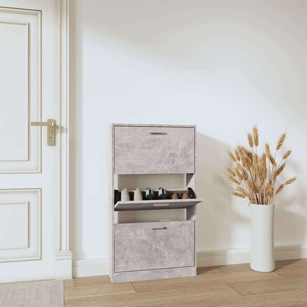 Schuhschrank Mit 5 Schuhkippern Holz