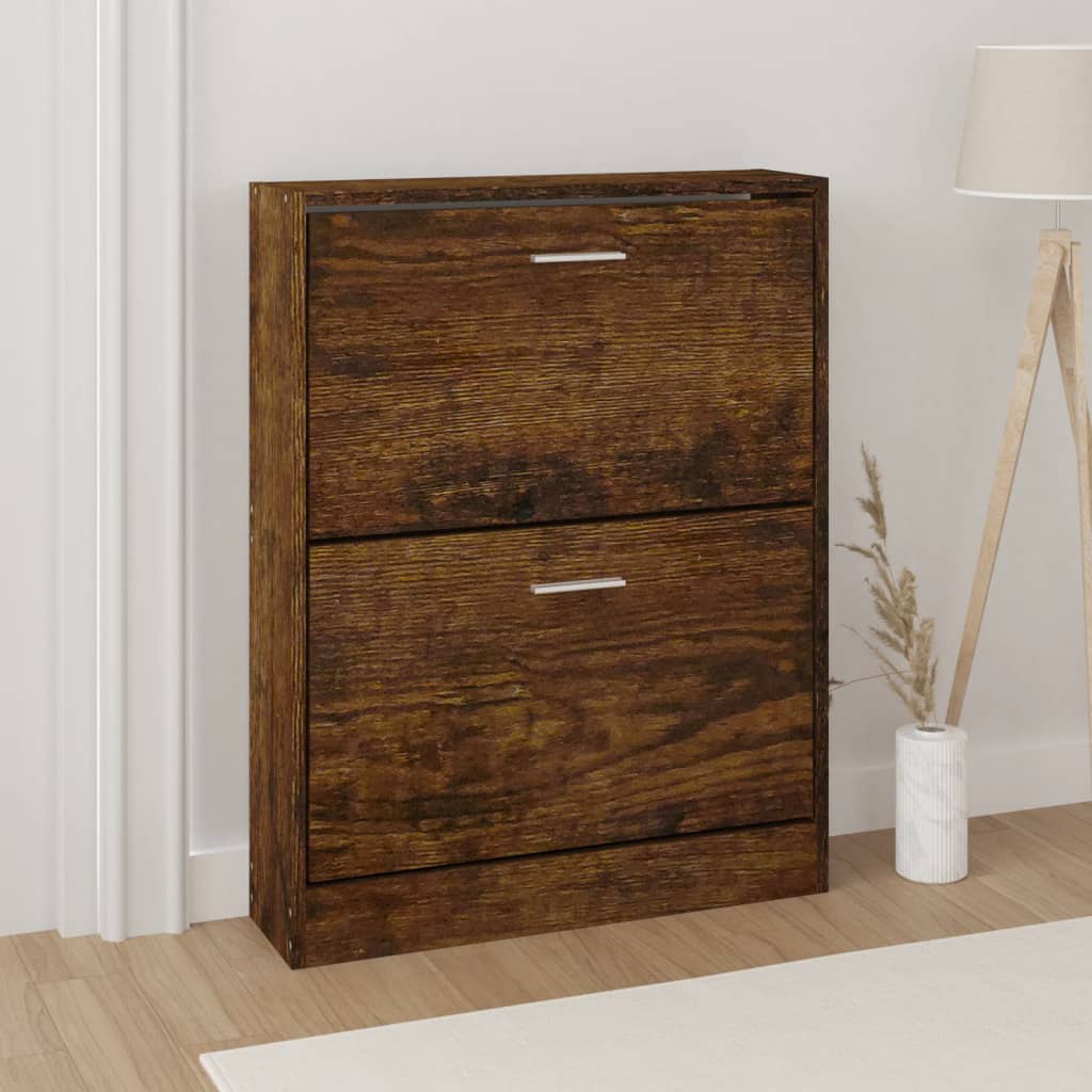 Schuhschrank Mit 5 Schuhkippern Holz