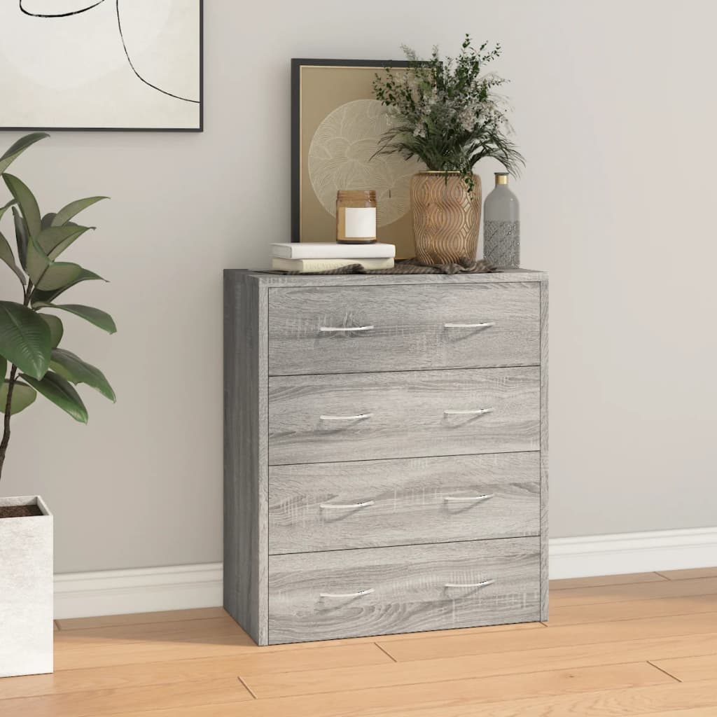 Kommode Mit 4 Schubladen 60×30,5×71 Cm
