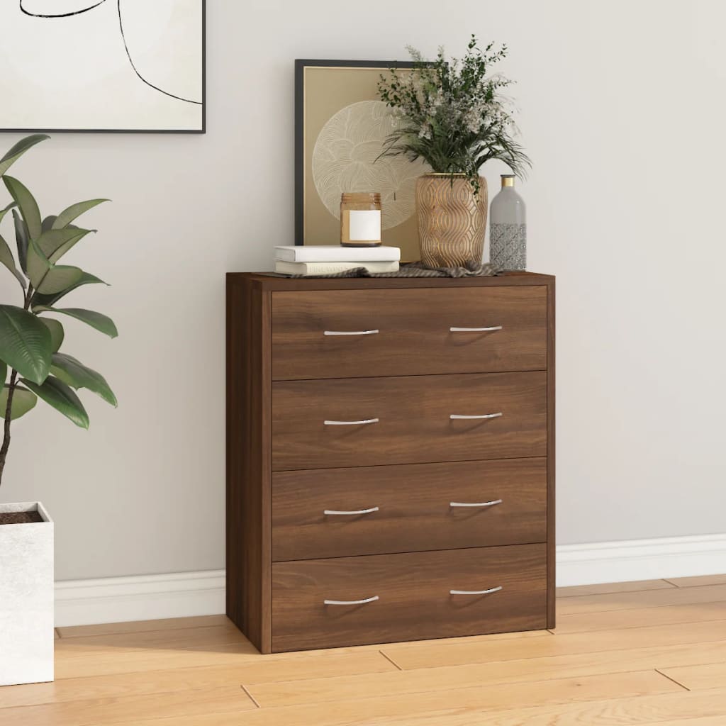 Kommode Mit 4 Schubladen 60×30,5×71 Cm