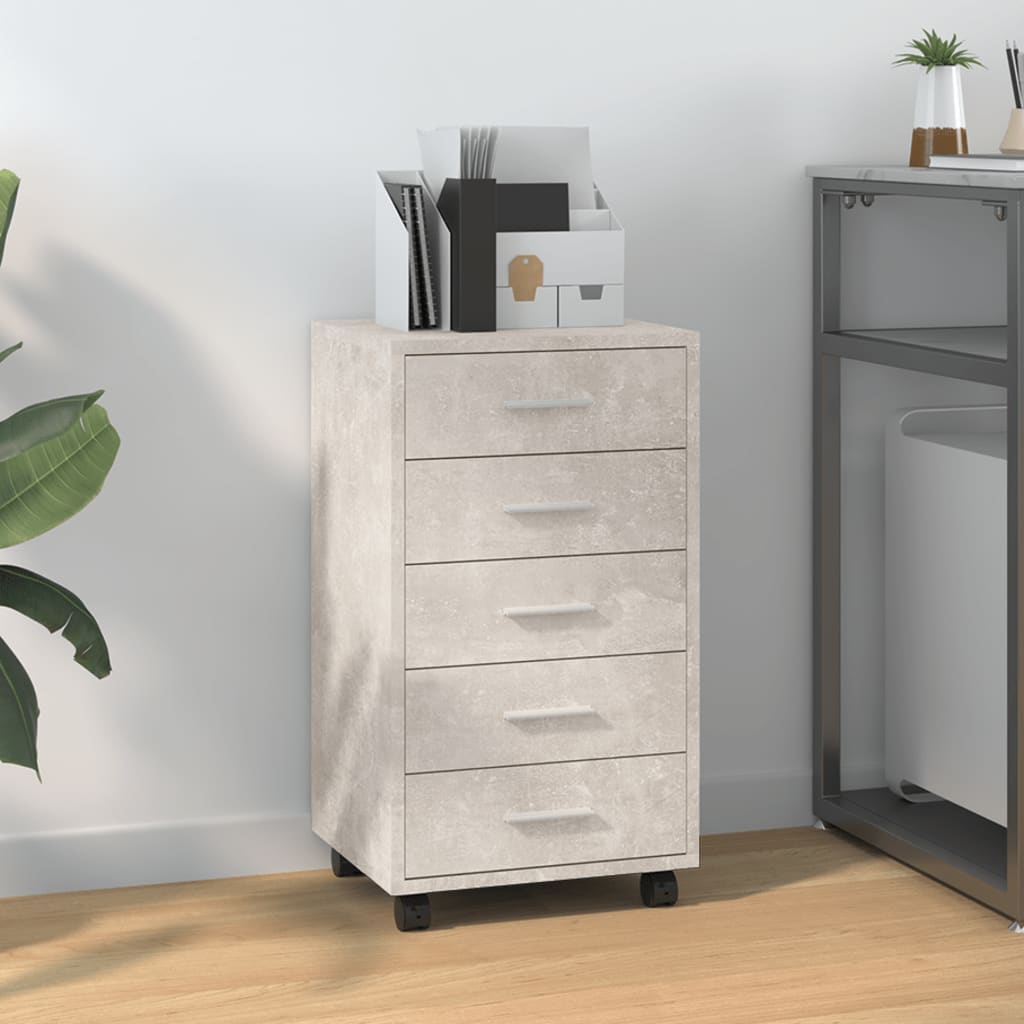 Schubladenschrank Mit Rollen Holzwerkstoff