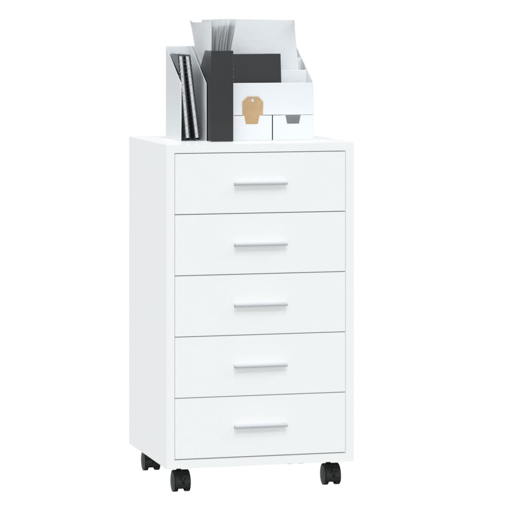 Schubladenschrank Mit Rollen Holzwerkstoff