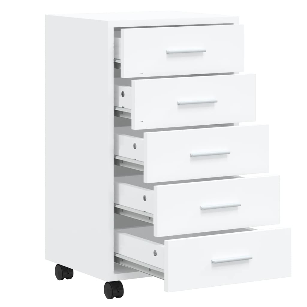 Schubladenschrank Mit Rollen Holzwerkstoff