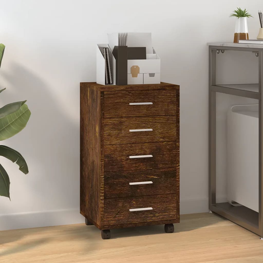 Schubladenschrank Mit Rollen Holzwerkstoff