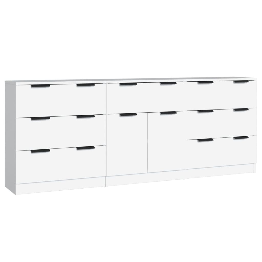 3-Tlg. Sideboard Holzwerkstoff