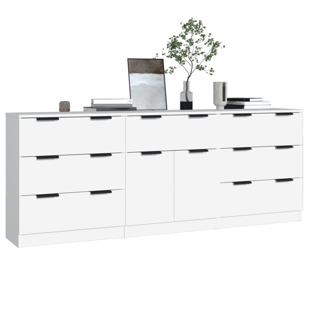 3-Tlg. Sideboard Holzwerkstoff