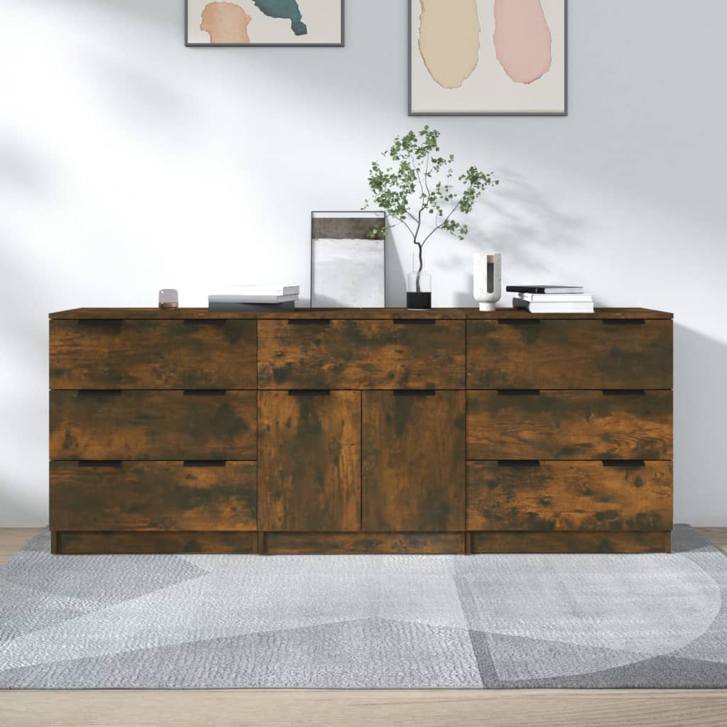 3-Tlg. Sideboard Holzwerkstoff