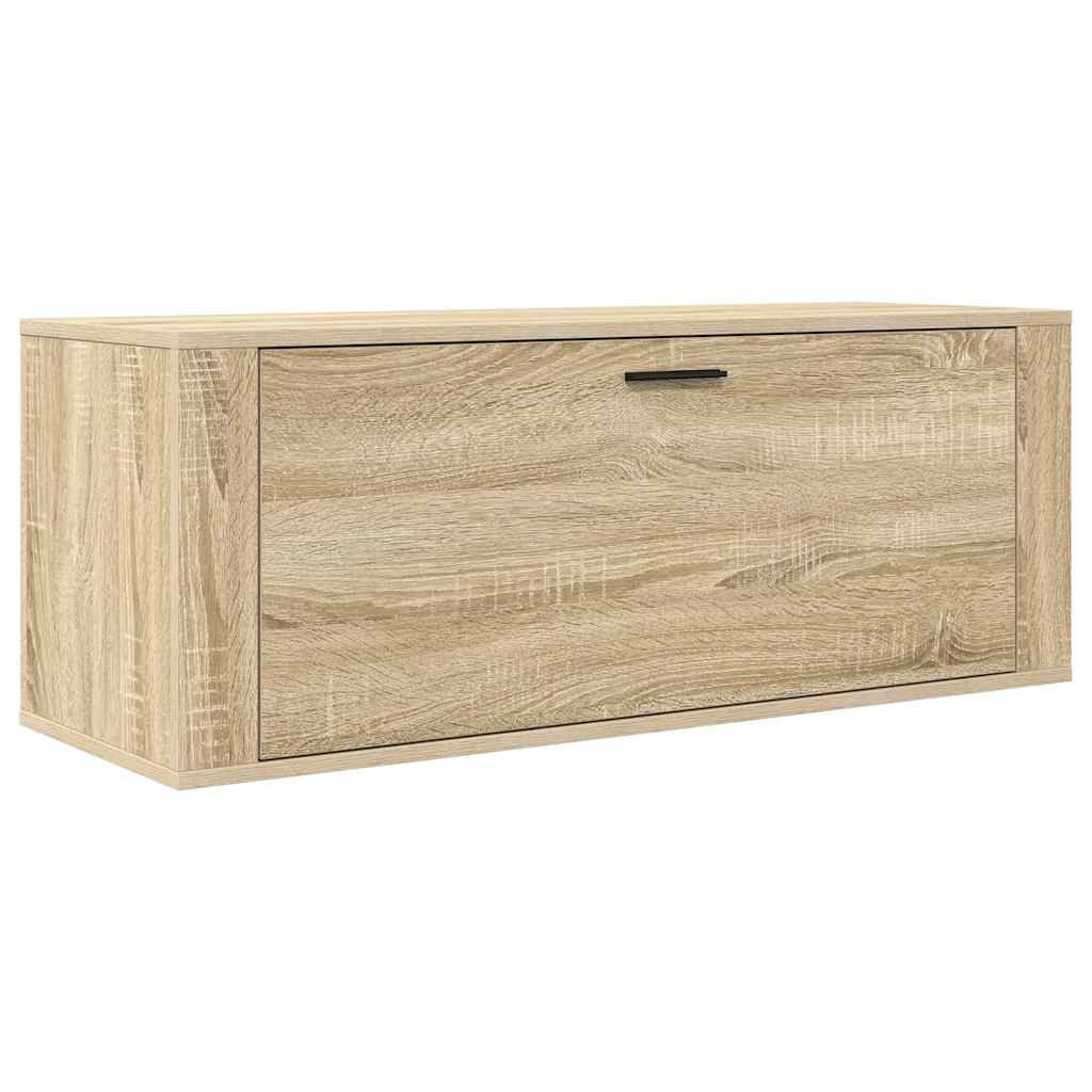 Wand-Schuhschrank Sonoma-Eiche 100X35X38 Cm Holzwerkstoff