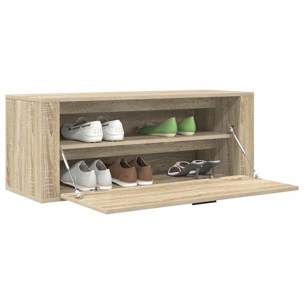 Wand-Schuhschrank Sonoma-Eiche 100X35X38 Cm Holzwerkstoff