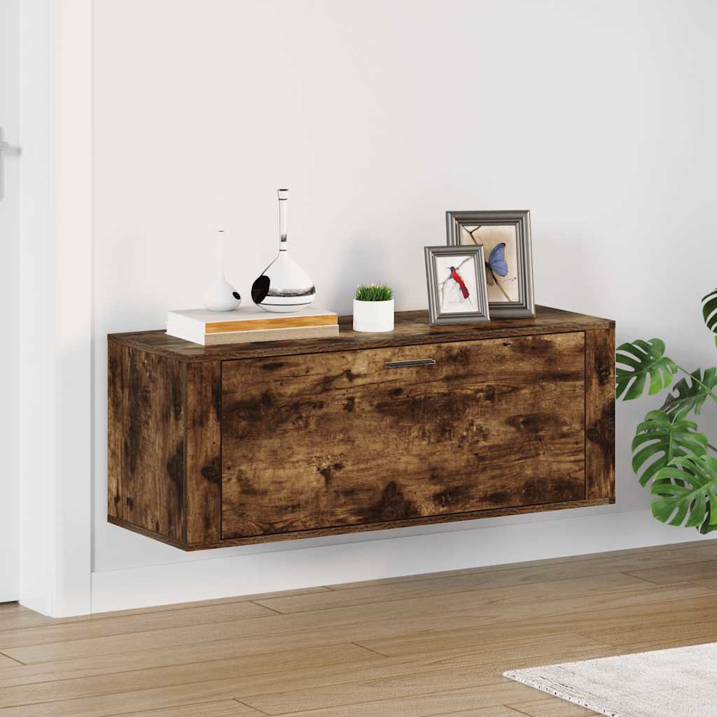 Wand-Schuhschrank Sonoma-Eiche 100X35X38 Cm Holzwerkstoff