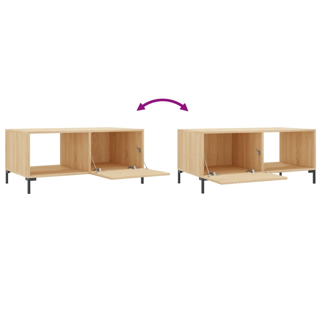 Couchtisch Sonoma-Eiche 90X50X40 Cm Holzwerkstoff