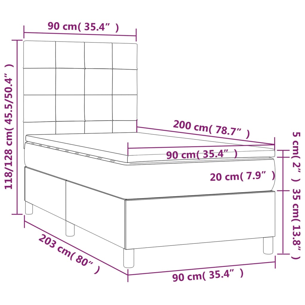 Boxspringbett Mit Matratze Stoff Creme