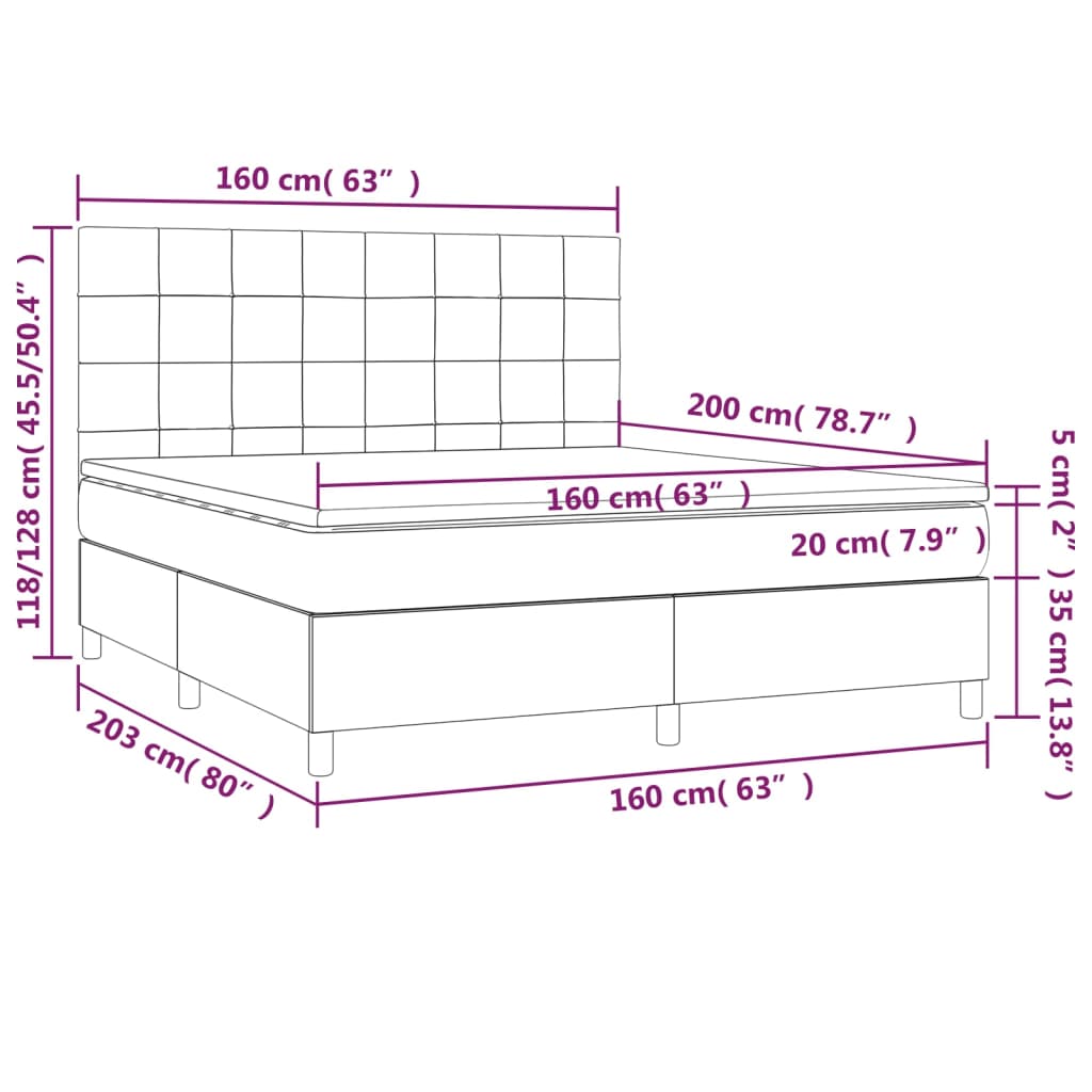 Boxspringbett Mit Matratze Stoff Hellgrau