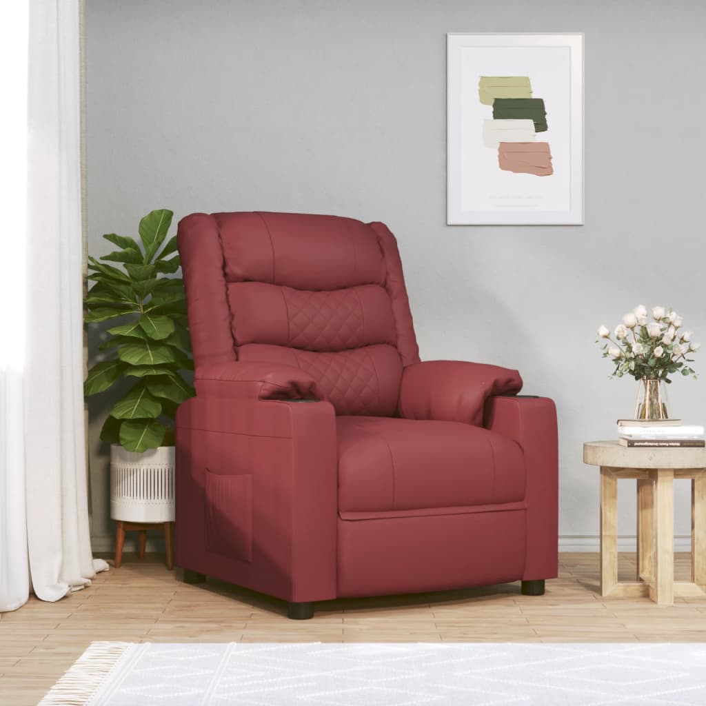 Massagesessel Elektrisch -Braun Kunstleder