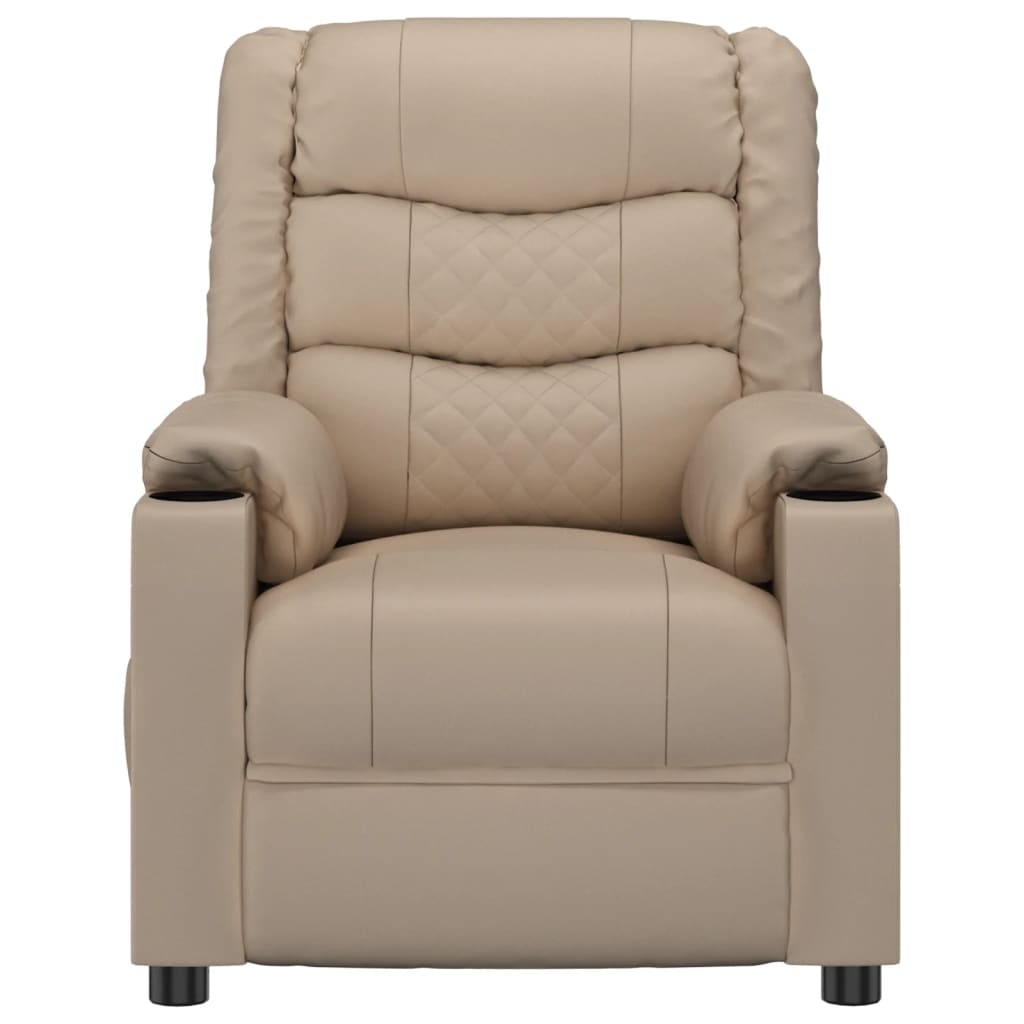 Massagesessel Elektrisch -Braun Kunstleder