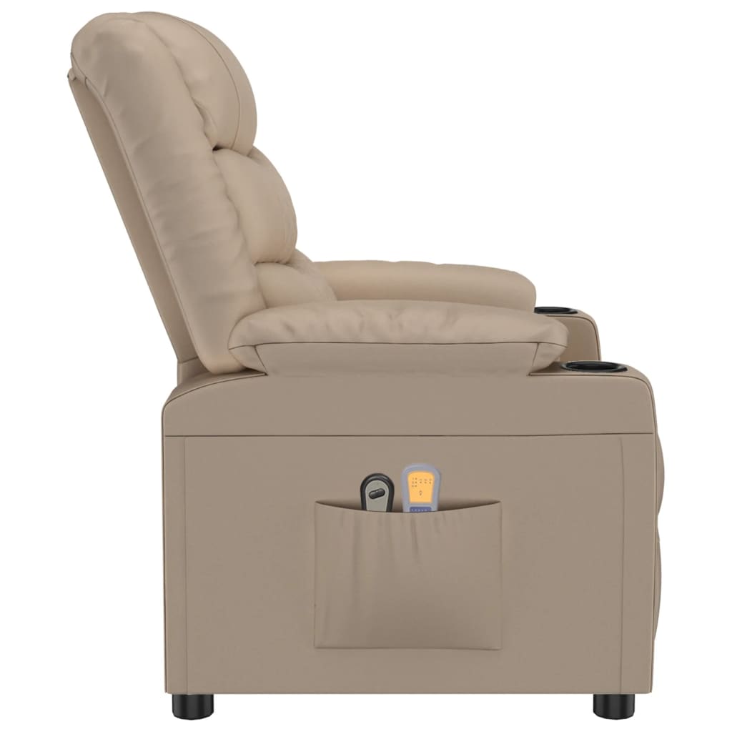 Massagesessel Elektrisch -Braun Kunstleder