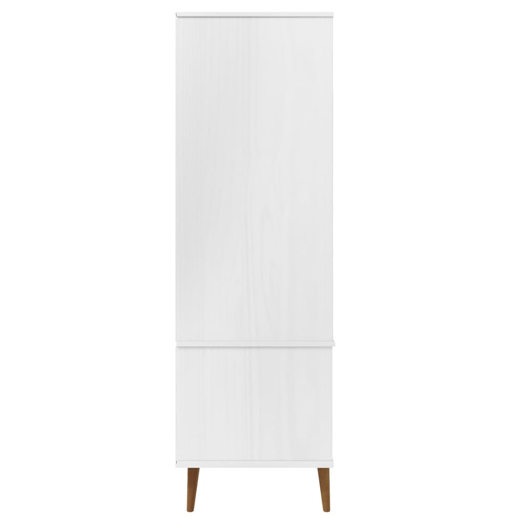 Kleiderschrank Molde 90X55X175 Cm Massivholz Kiefer