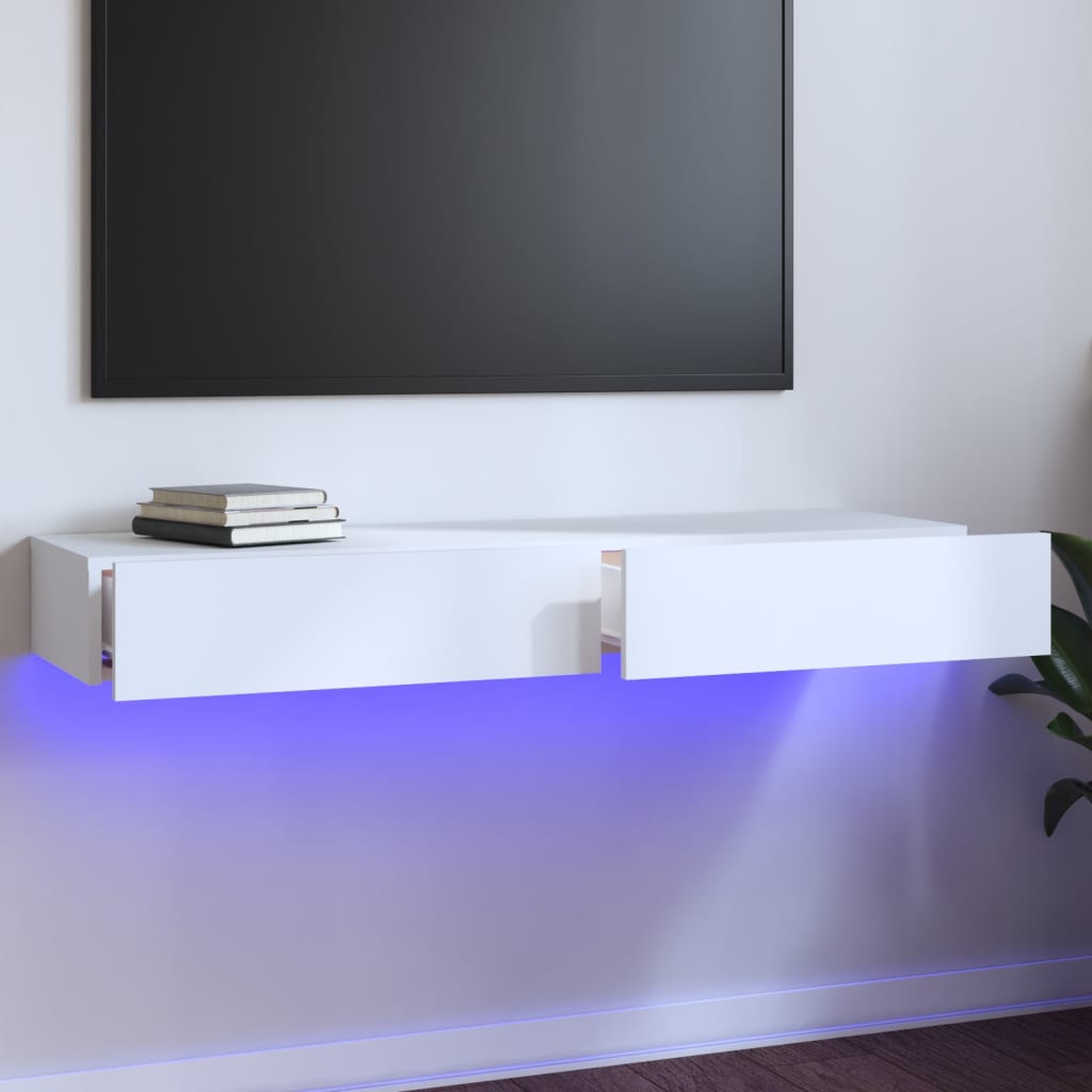Tv-Schrank Mit Led-Leuchten Artisan-Eiche 60X35X15,5 Cm