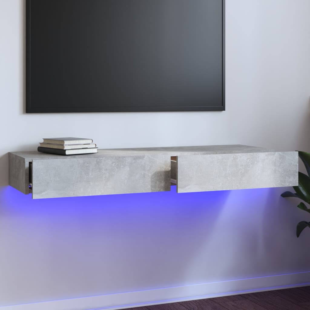 Tv-Schrank Mit Led-Leuchten Artisan-Eiche 60X35X15,5 Cm