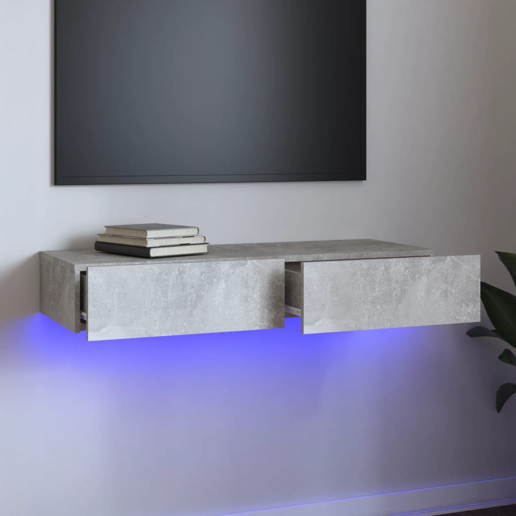 Tv-Schrank Mit Led-Leuchten Artisan-Eiche 60X35X15,5 Cm