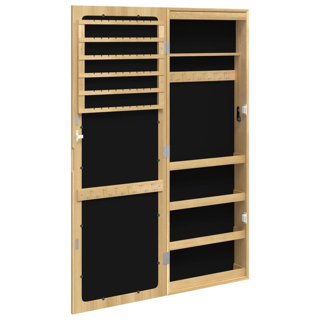 Spiegel-Schmuckschrank Mit Led-Beleuchtung Wandmontage