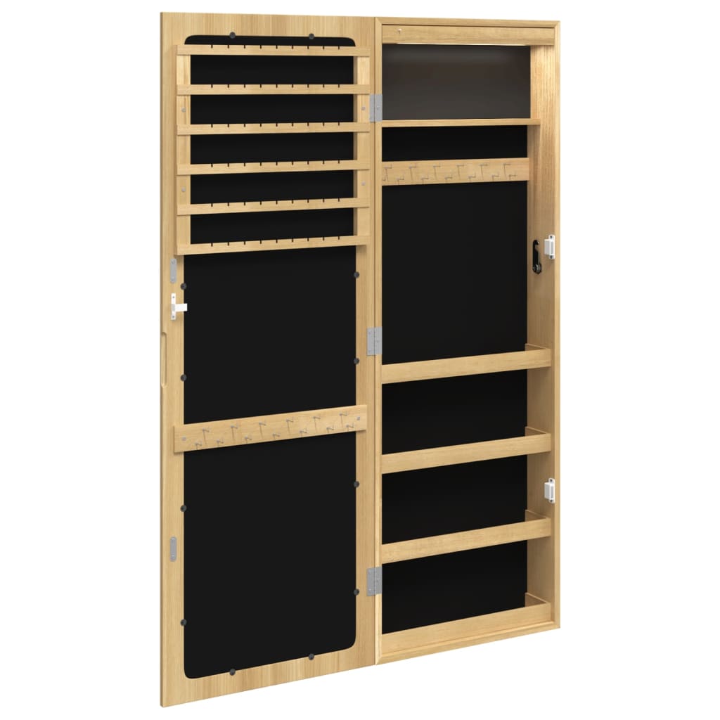 Spiegel-Schmuckschrank Mit Led-Beleuchtung Wandmontage