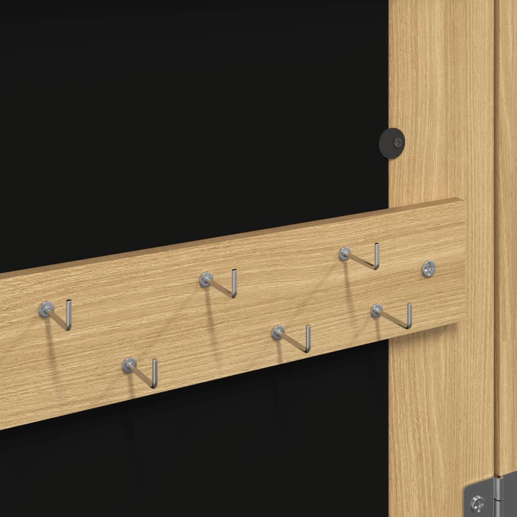 Spiegel-Schmuckschrank Mit Led-Beleuchtung Wandmontage