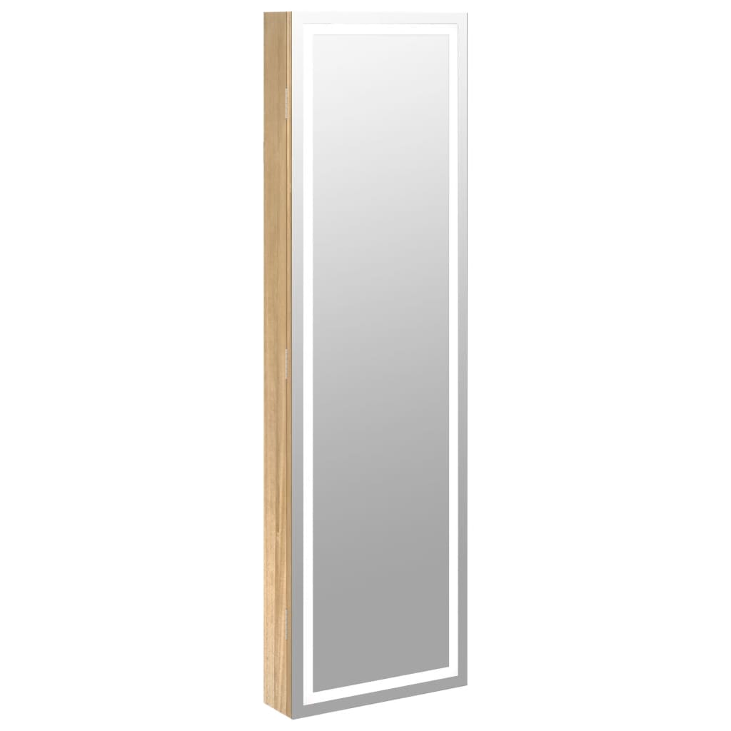 Spiegel-Schmuckschrank Mit Led-Beleuchtung Wandmontage