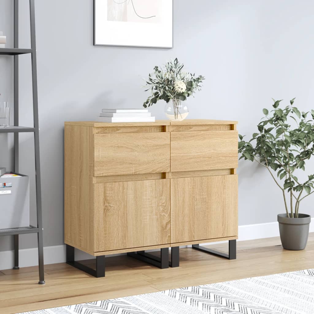 Sideboards 2 Stk. 40X35X70 Cm Holzwerkstoff