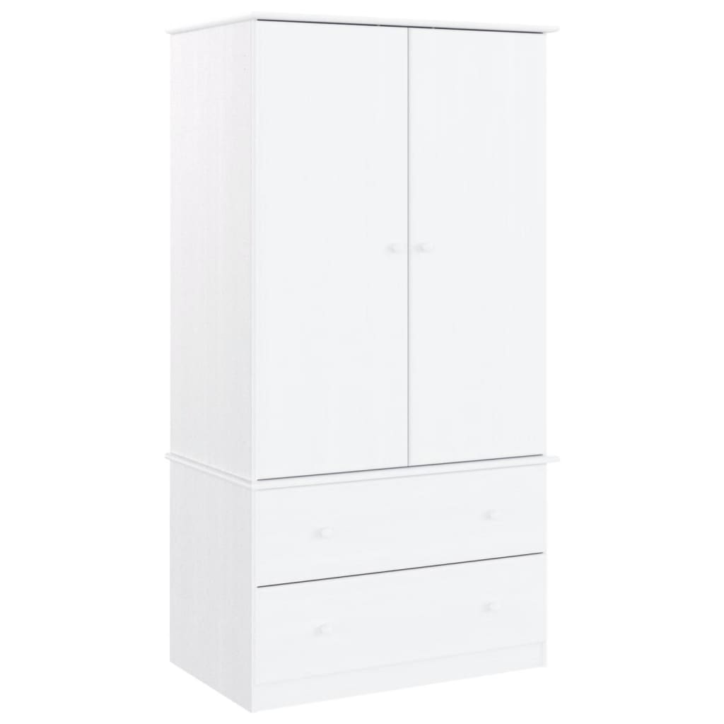 Kleiderschrank Alta 90X55X170 Cm Massivholz Kiefer