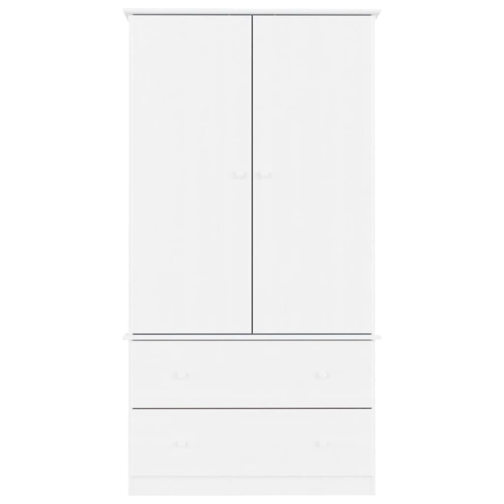 Kleiderschrank Alta 90X55X170 Cm Massivholz Kiefer