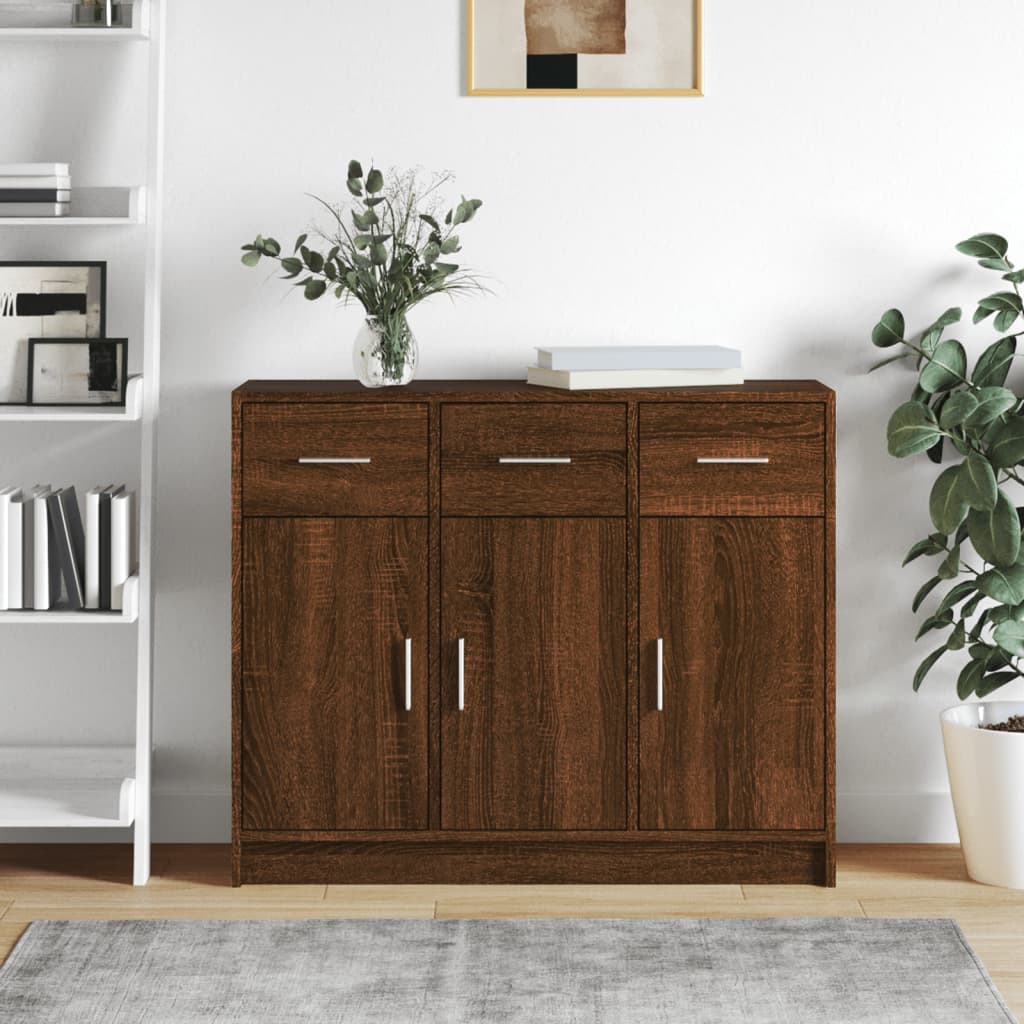 Sideboard Artisan-Eiche 91X28X75 Cm Holzwerkstoff