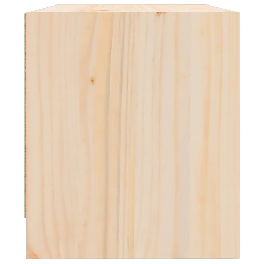 Nachttisch 40X31X35,5 Cm Massivholz Kiefer