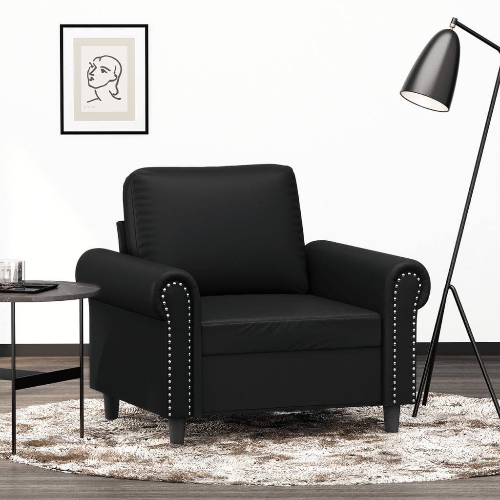 Sessel -Braun Kunstleder